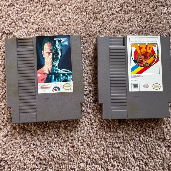 Nintendo Other - Nintendo NES Game Cartridges - Gray Shells with Colorful Label Art